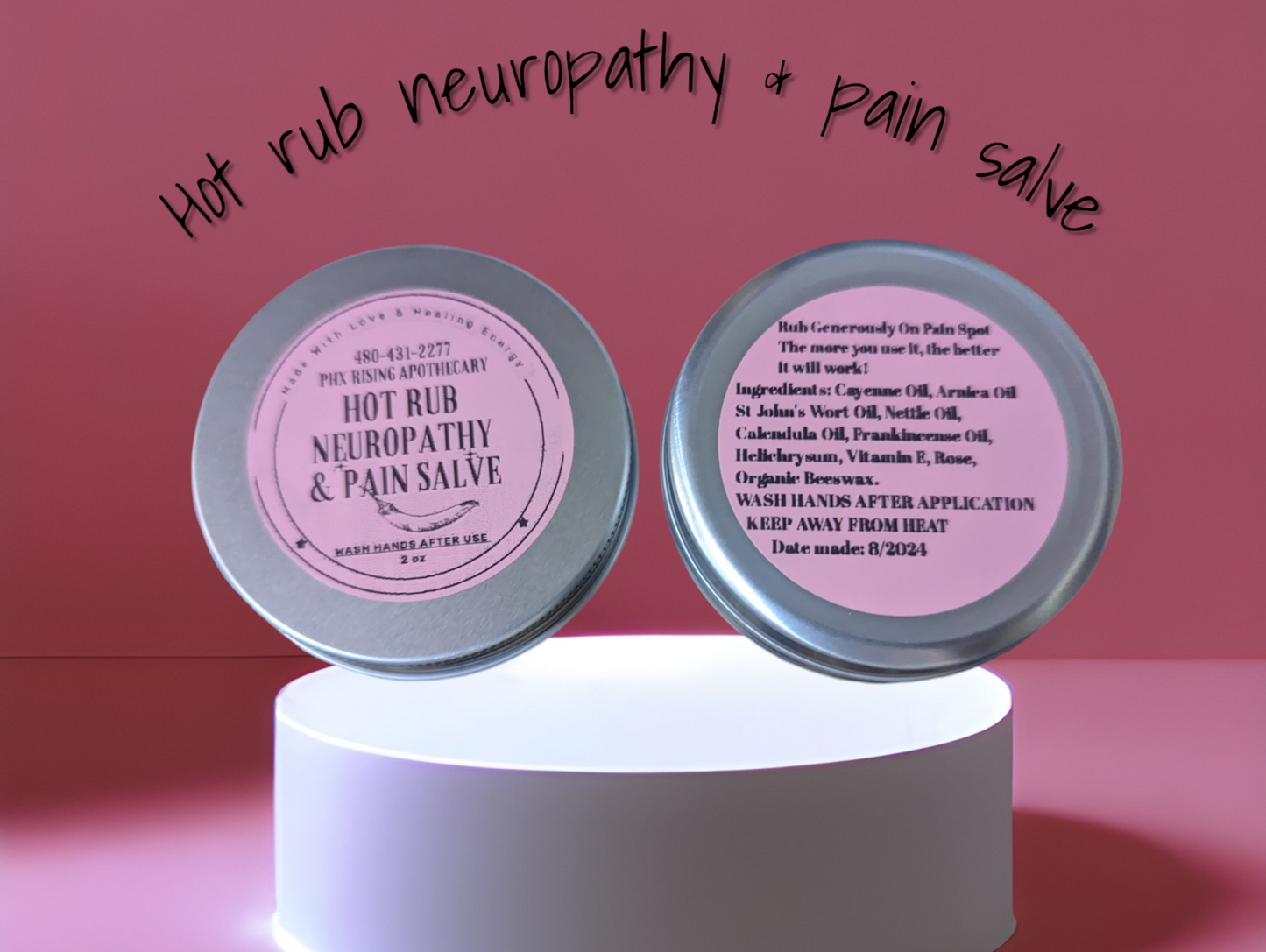 Hot rub neuropathy pain salve