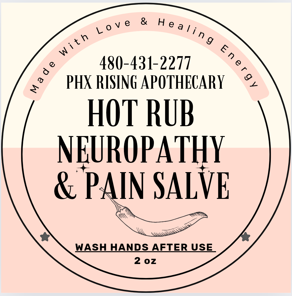 Hot rub neuropathy pain salve
